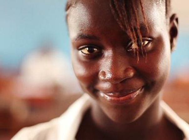 black girl smiling